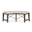 Magnussen Home Westley Falls Graphite Upholstered Bench