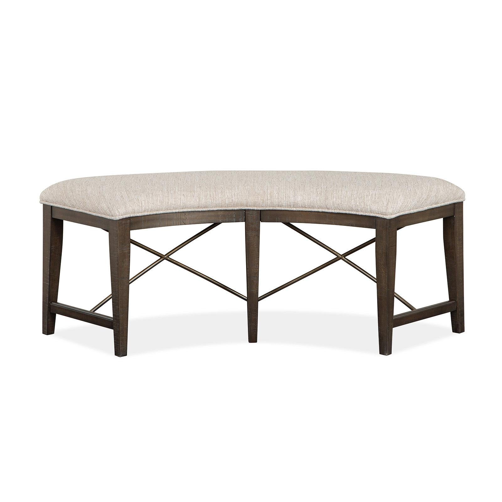 Magnussen Home Westley Falls Graphite Upholstered Bench