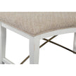 Magnussen Home Heron Cove Chalk White And Dovetail Grey Upholstered Bench