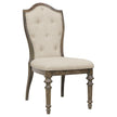 Pulaski Furniture Saddle Creek Timber Brown Upholstered Side Chair Two Pack