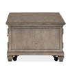 Magnussen Home Lancaster Dovetail Grey Lift Top Storage Cocktail Table With Casters