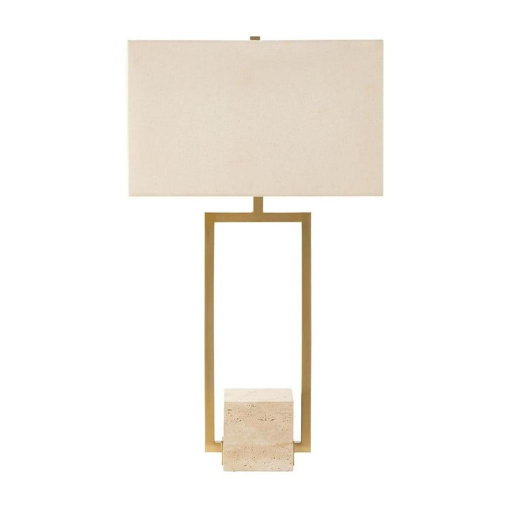 Uttermost Warrick Modern Travertine Table Lamp