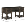 Magnussen Home Bellamy Peppercorn Desk Base