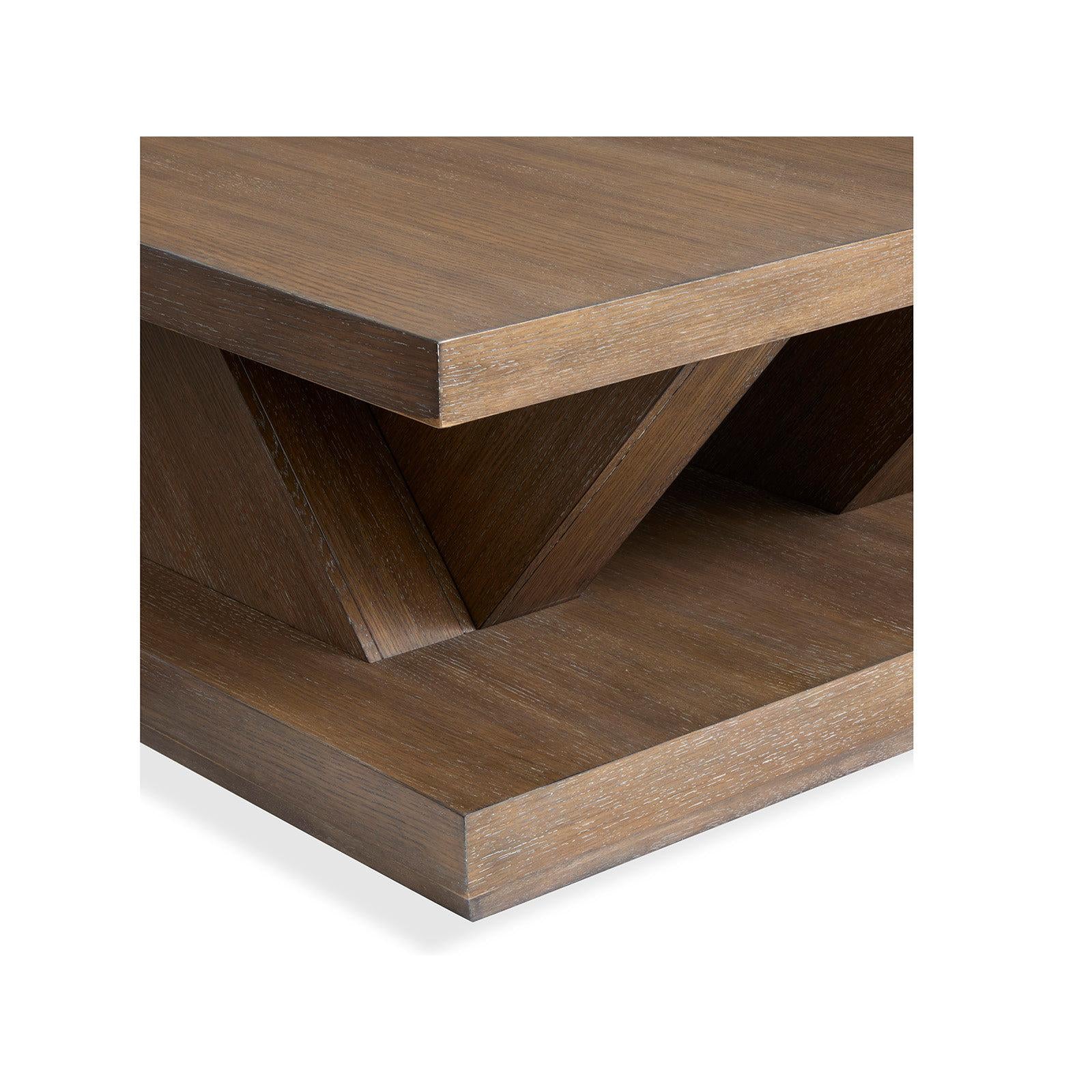 Magnussen Home Lansbury Antique Wheat Square Cocktail Table With Casters
