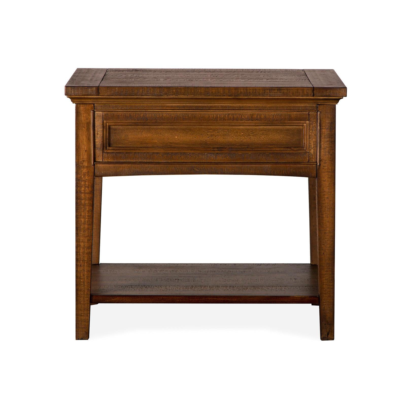 Magnussen Home Bay Creek Toasted Nutmeg End Table