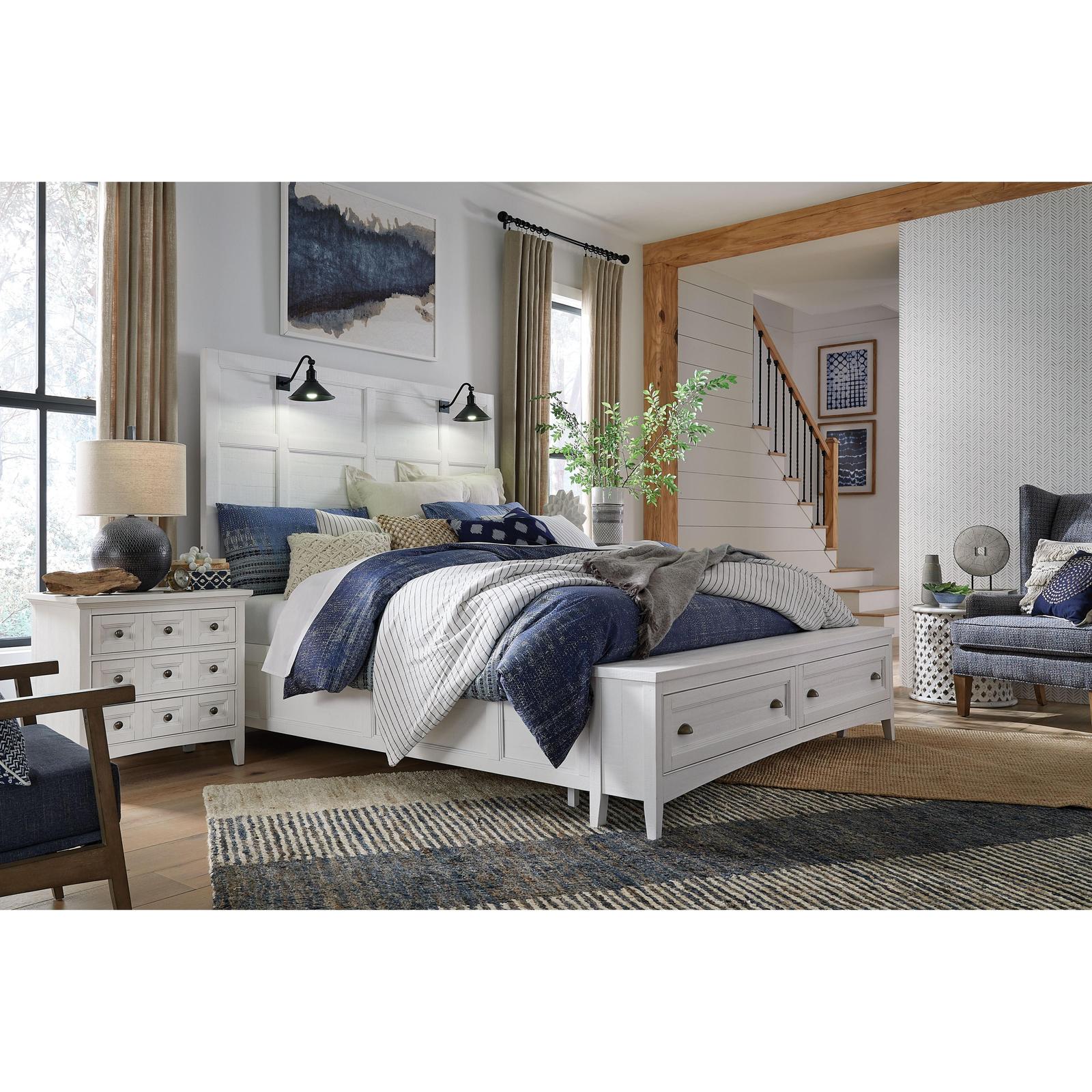 Magnussen Home Heron Cove Chalk White & Dovetail Grey Nightstand