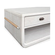 Salt Life Home Sunset Cove Moonlight Pearl Rectangular Cocktail Table with Casters