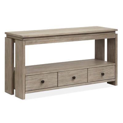 Magnussen Home Conrad Stone Harbor Grey Rectangular Sofa Table
