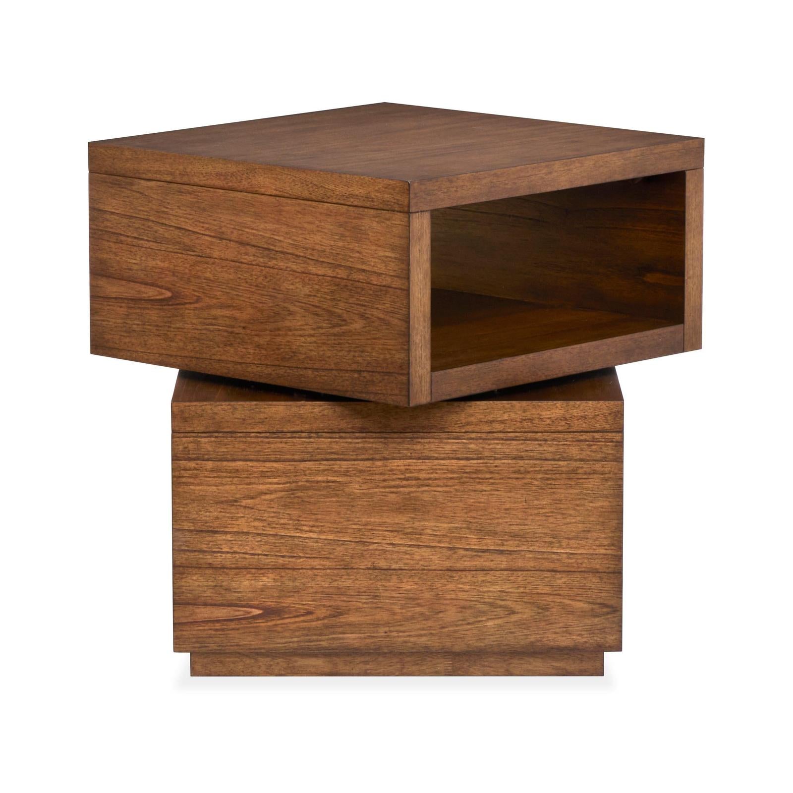 Magnussen Home Newton Cinnamon Square End Table