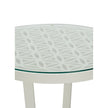 Chelsea House Flower of Life White Side Table