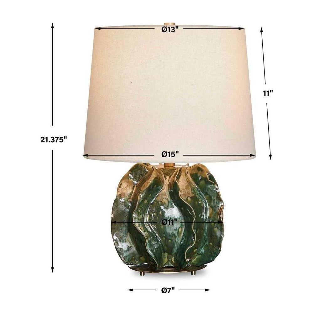 Uttermost Guinevere Deep Green Table Lamp