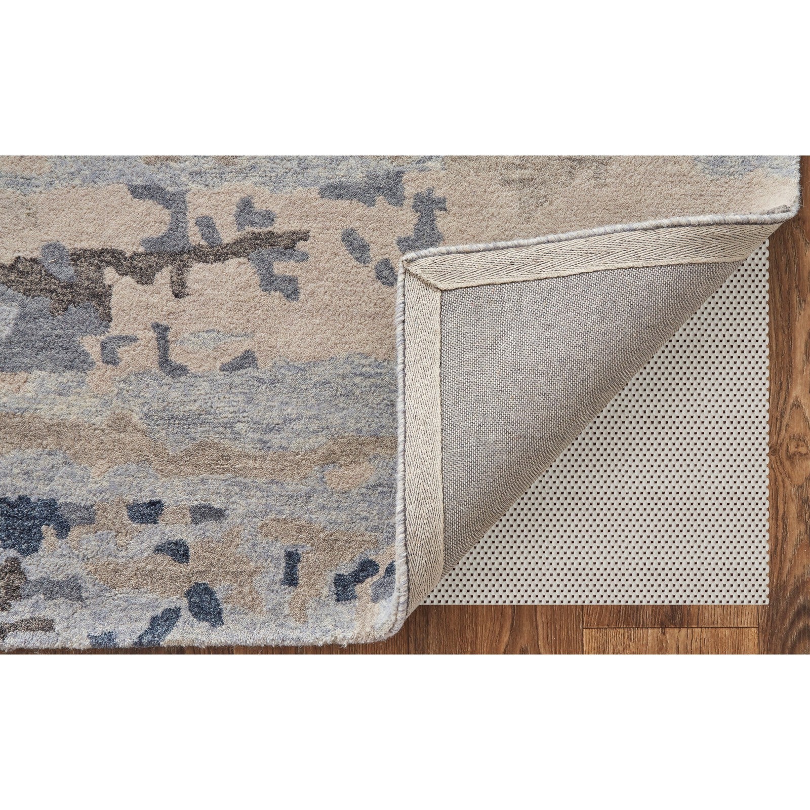 Feizy Everley 8647F Modern Abstract in Blue/Gray/Ivory
