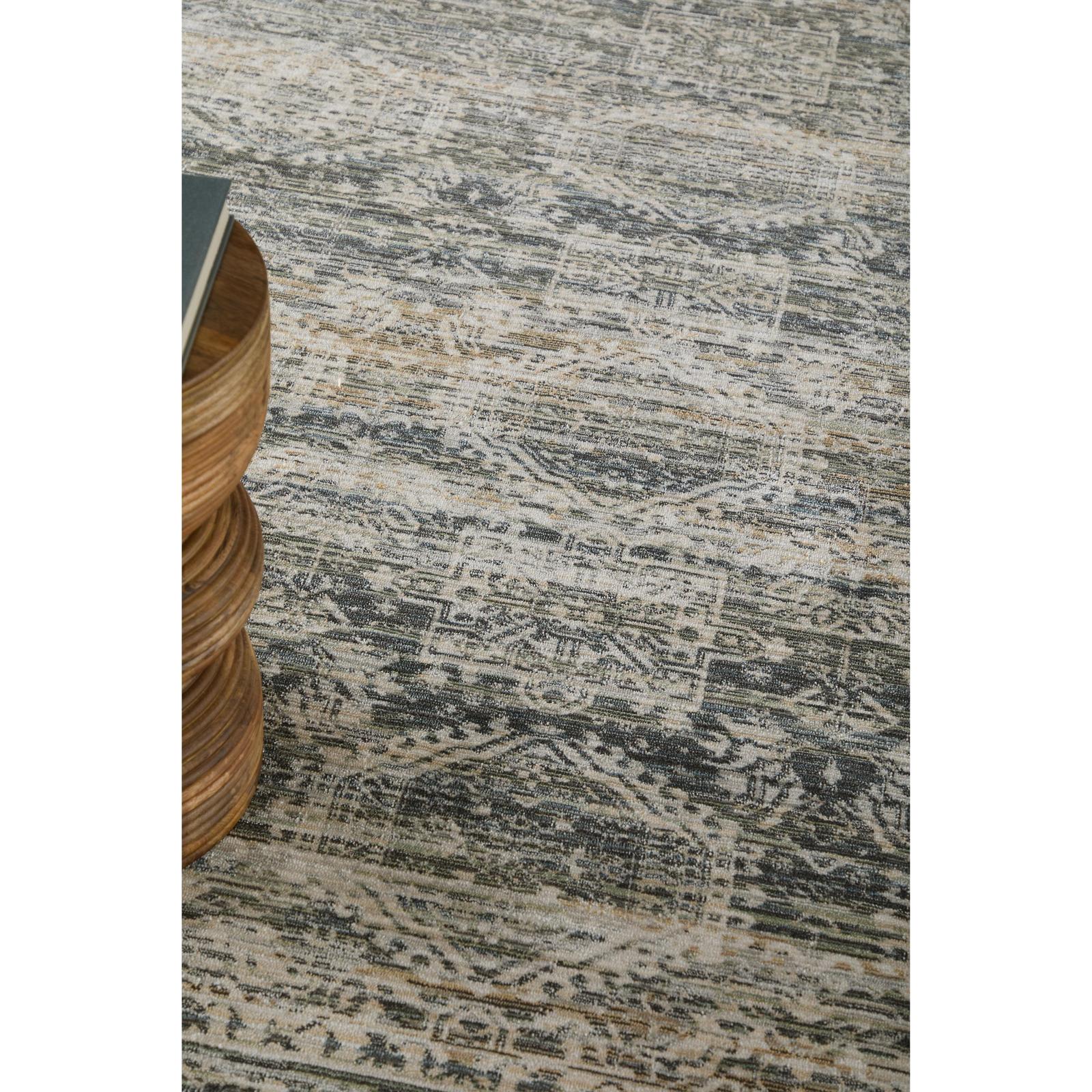 Feizy Augustine 39TUF Traditional Medallion, Tan/Ivory, Rug