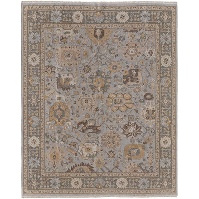 Feizy Corbitt 0612F Traditional Oriental in Blue/Gold/Gray