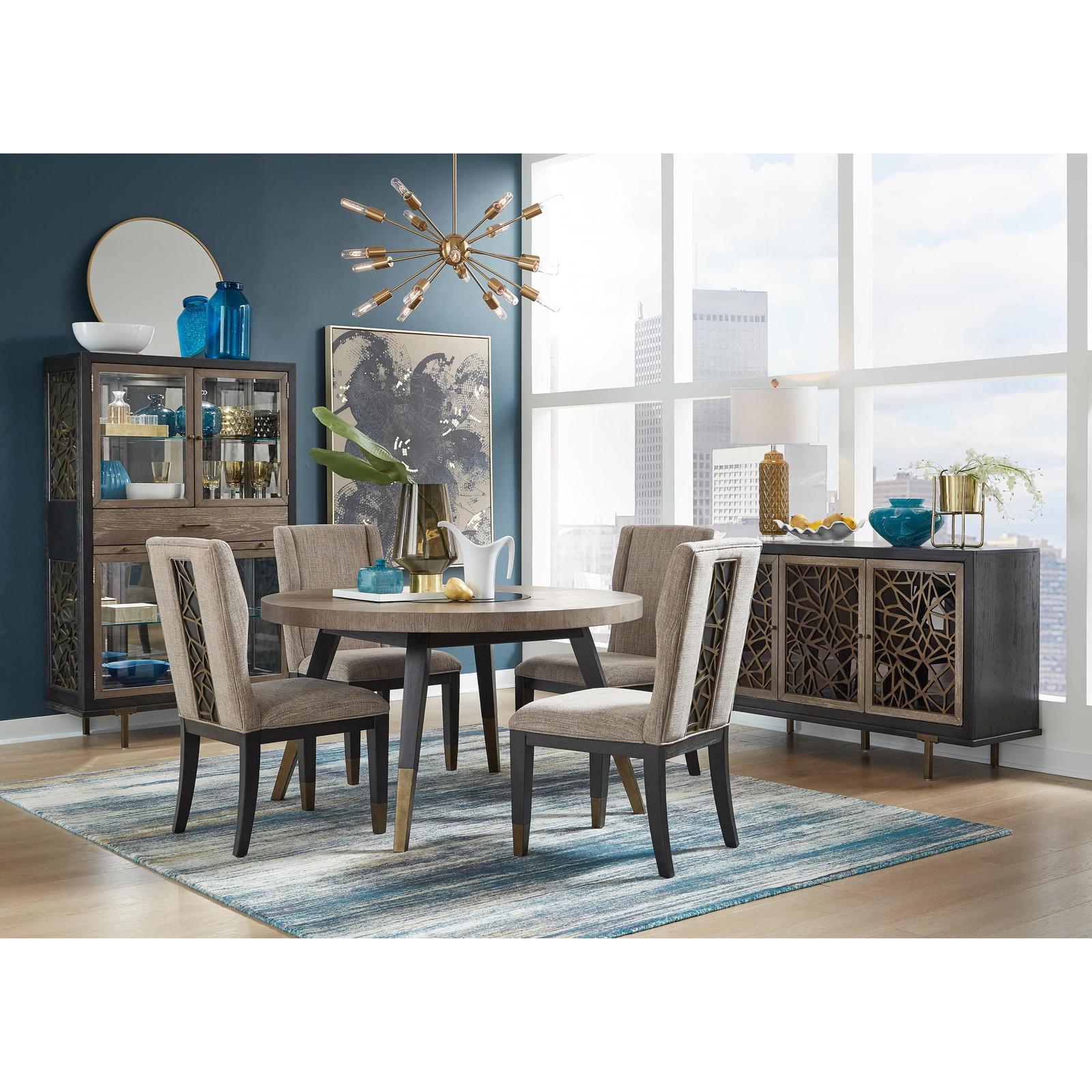 Magnussen Home Ryker Nocturn Black & Coventry Grey Dining Table