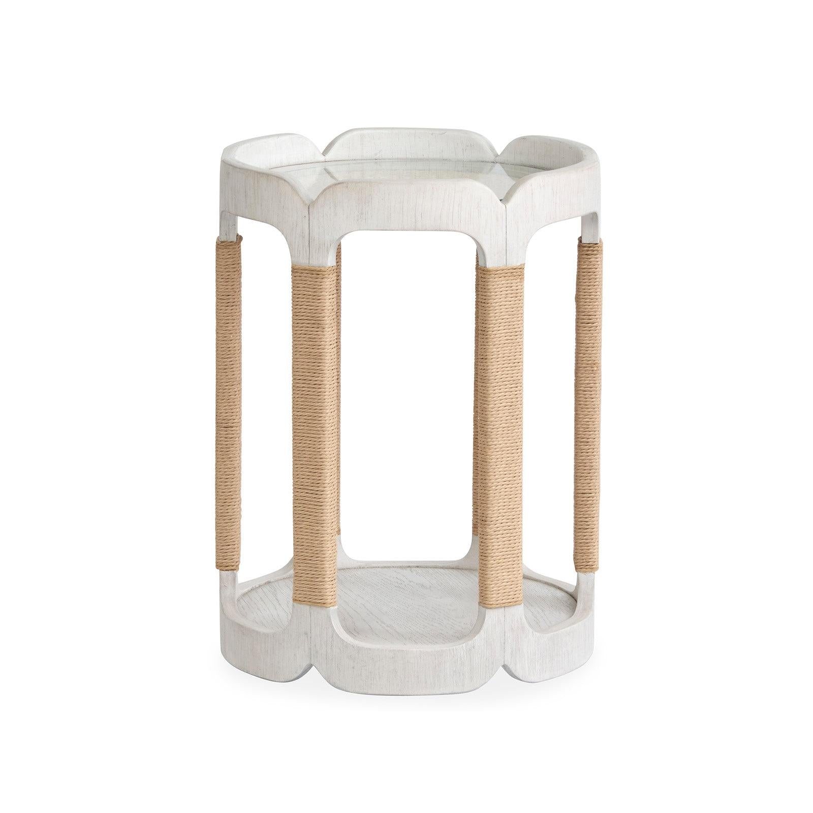 Salt Life Home Sunset Cove Moonlight Pearl Drum Table