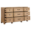Magnussen Home Coventry Honey Wheat Drawer Dresser