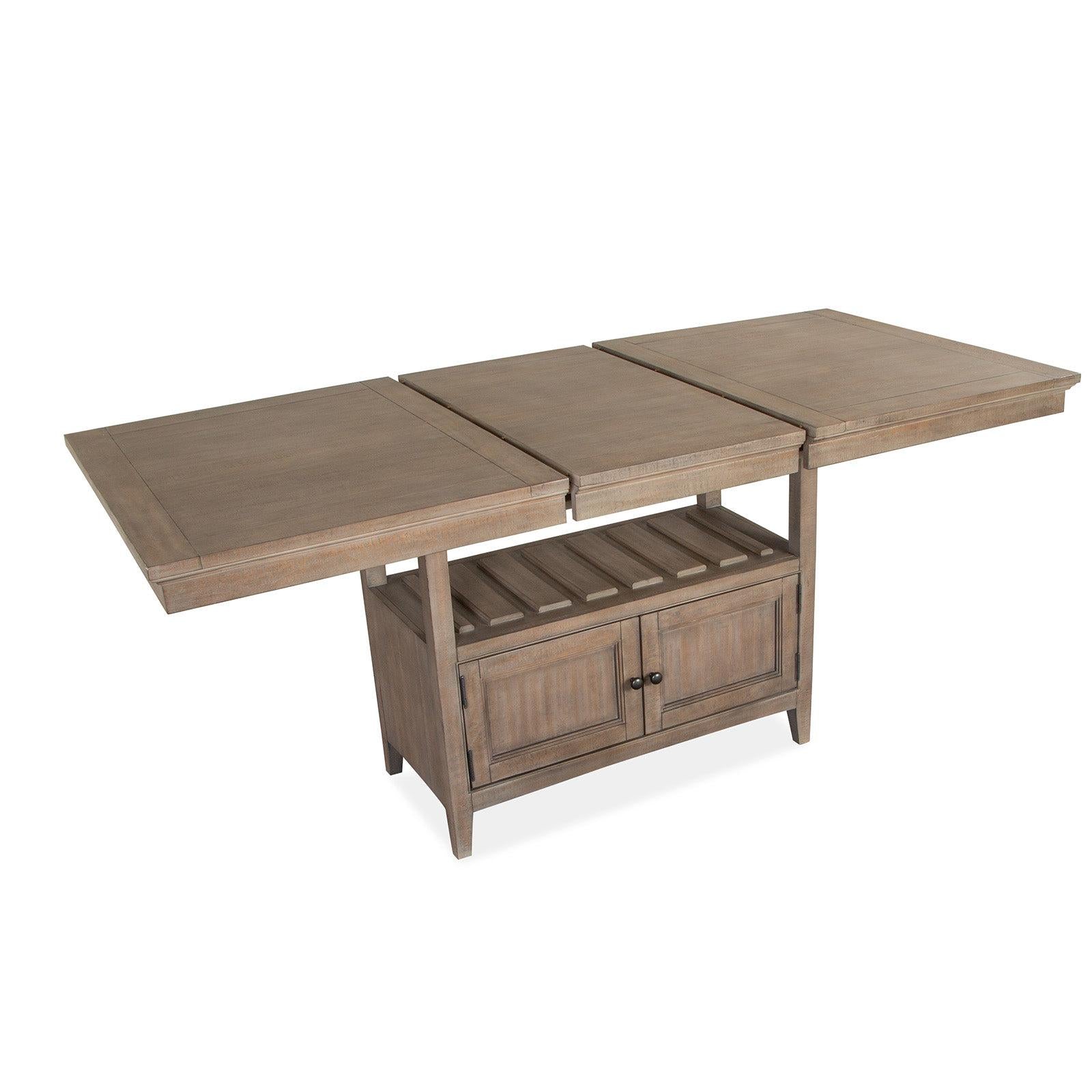 Magnussen Home Paxton Place Dovetail Grey Extendable Counter Height Dining Table