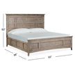Magnussen Home Paxton Place Dovetail Grey Panel Bed