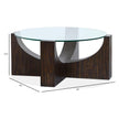 Magnussen Home Beckham Rustic Tavern Round Cocktail Table With Casters