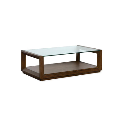 Magnussen Home Sebastian Cinnamon Rectangular Cocktail Table With Casters