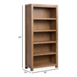 Magnussen Home Plum Creek Sierra Brown Bookcase