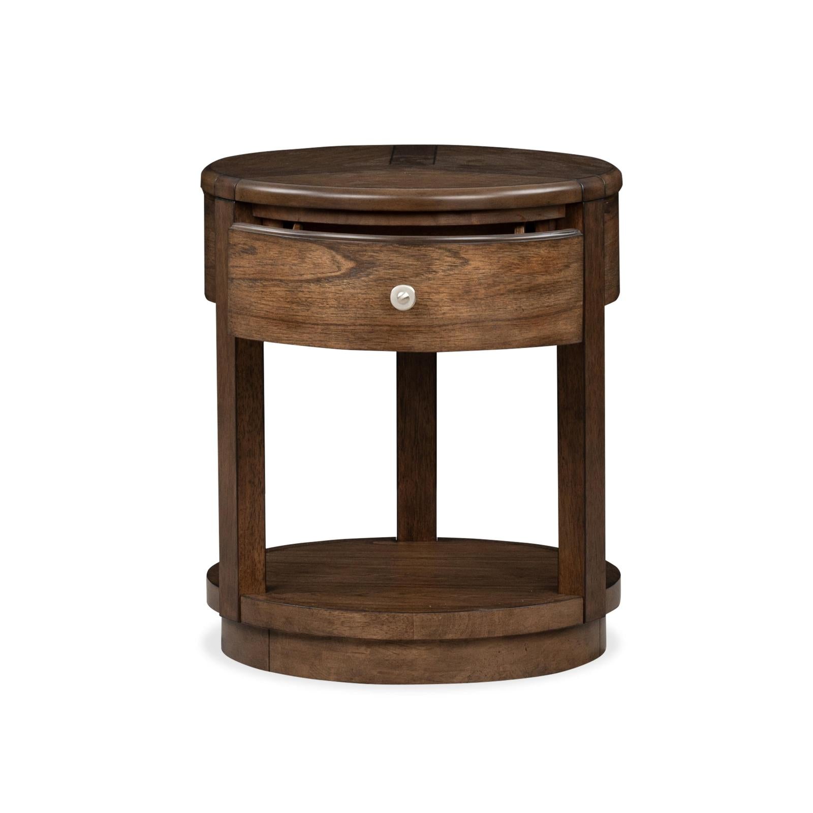 Magnussen Home Connolly Brown Drawer End Table
