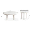 Salt Life Home Sunset Cove Moonlight Pearl Nesting Cocktail Table with Casters Sale