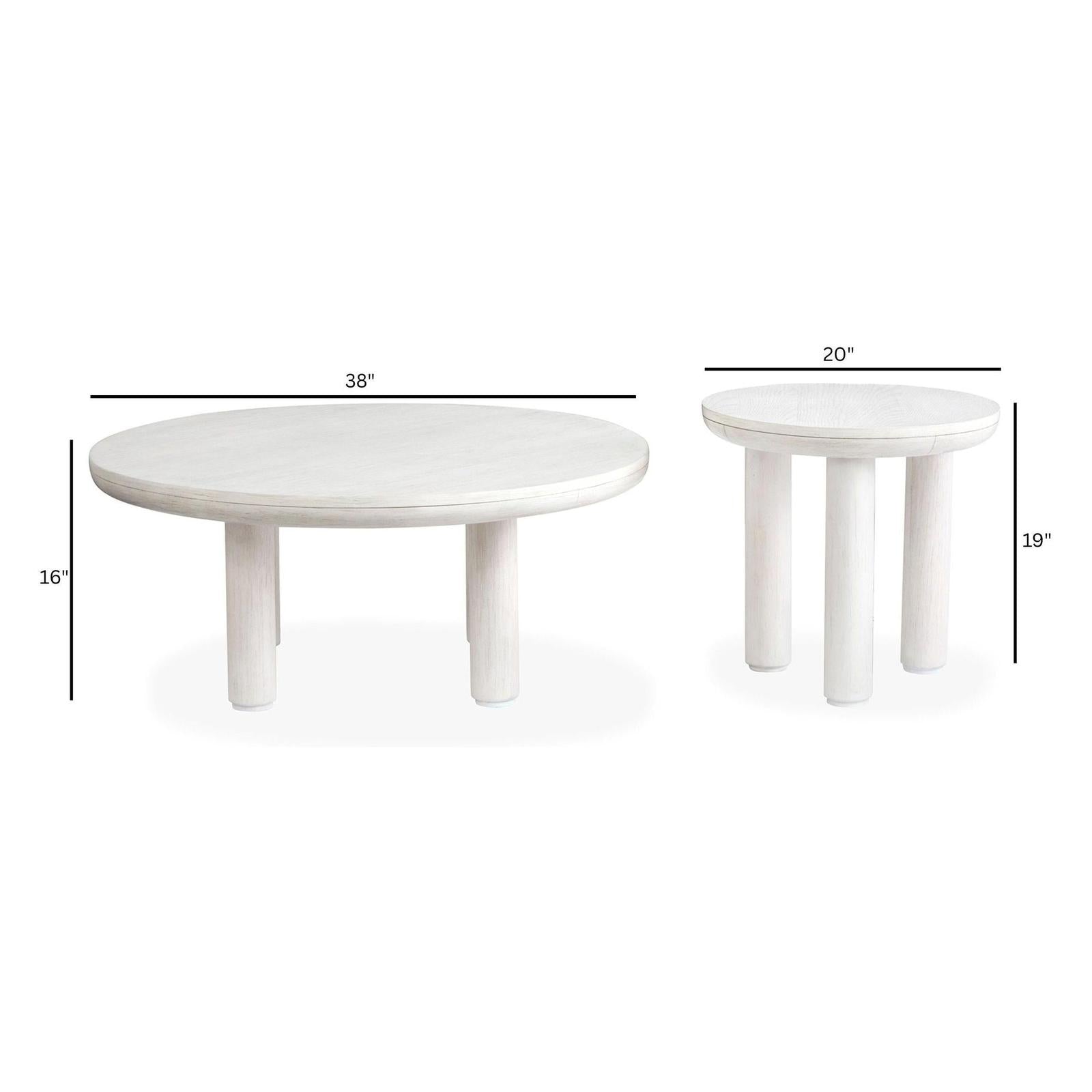 Salt Life Home Sunset Cove Moonlight Pearl Nesting Cocktail Table with Casters Sale