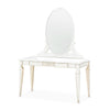 Michael Amini La Marisia Vanity with Mirror - Creamy Pearl