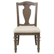 Pulaski Furniture Saddle Creek Timber Brown Wood Back Side Chair Two Pack