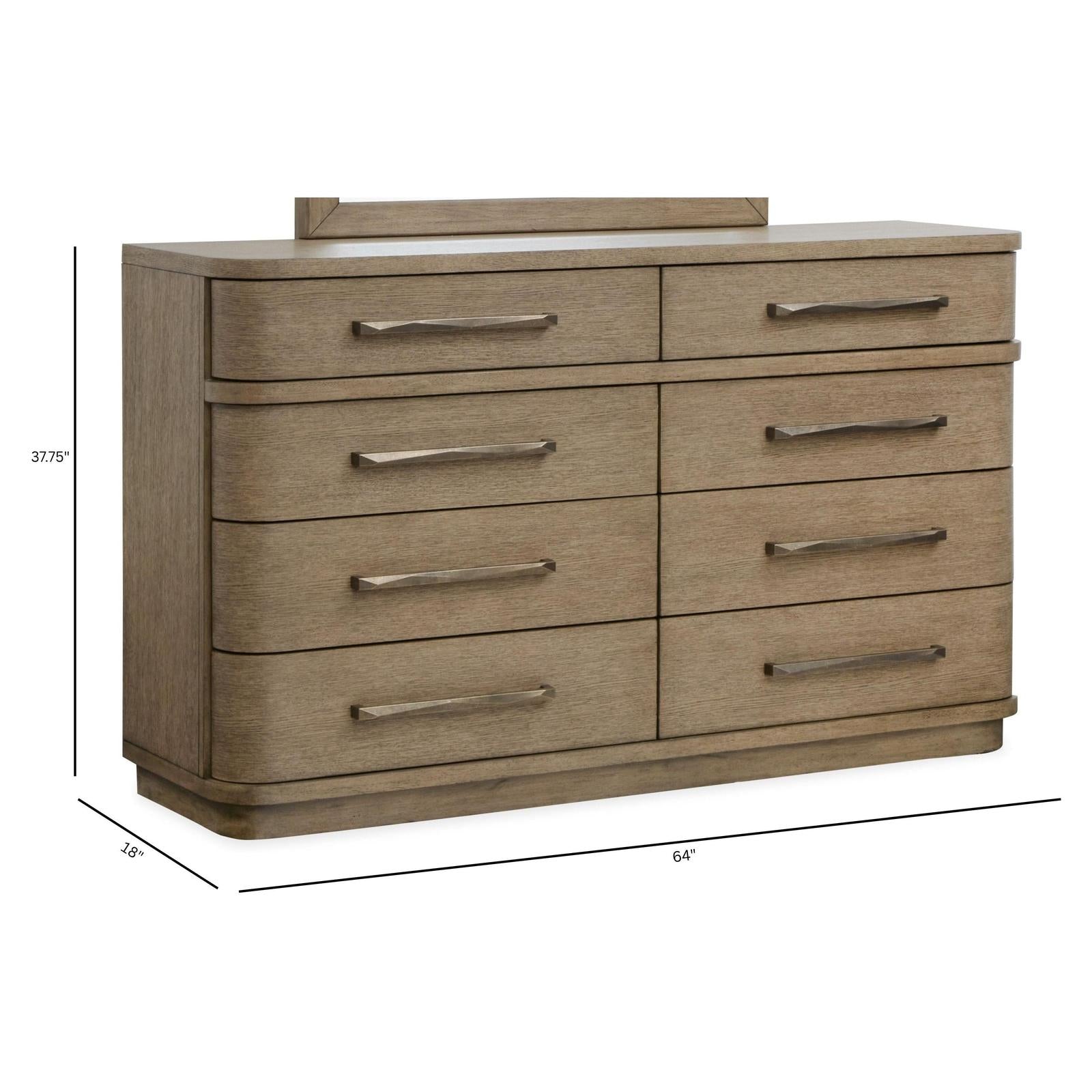 Magnussen Home Thorne Amber Brown Double Drawer Dresser