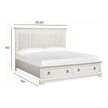 Magnussen Home Kingston Whisper White & Cerused Nutmeg Bed