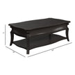 Magnussen Home Francine Warm Charcoal Lift Top Storage Cocktail Table