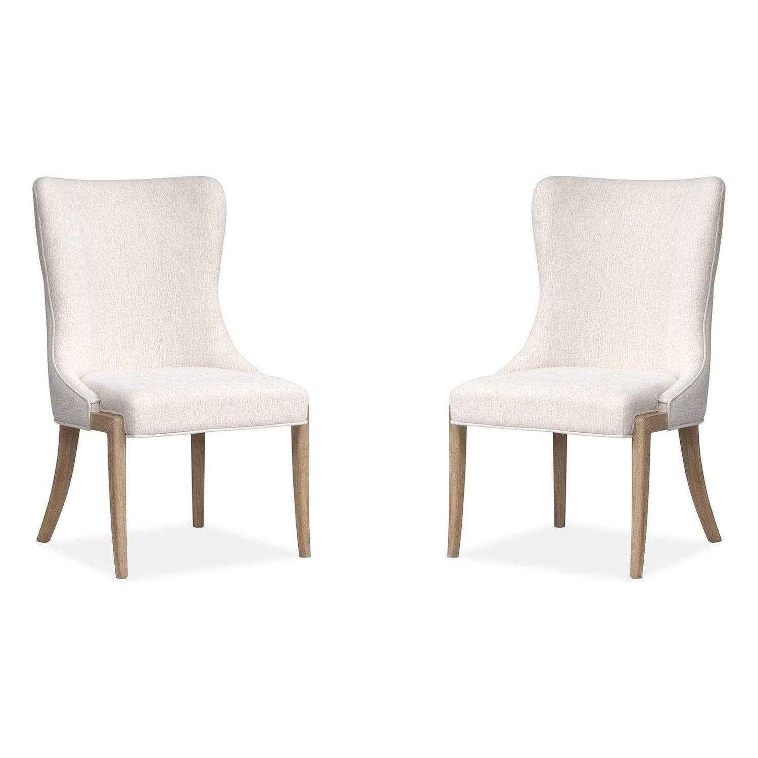 Salt Life Home Sunset Cove Sanibel Brown Upholstered Host Chair Two Pack