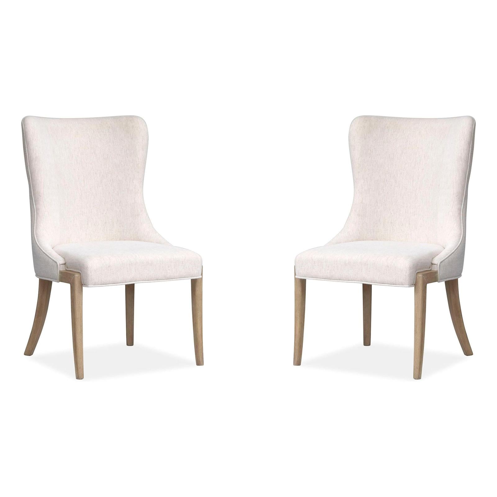 Salt Life Home Sunset Cove Sanibel Brown Upholstered Host Chair Two Pack