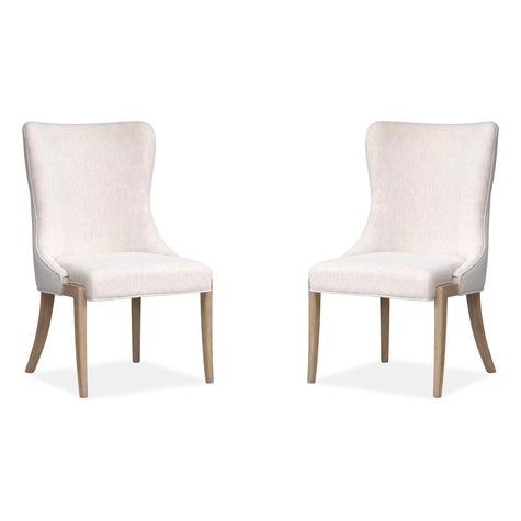 Salt Life Home Sunset Cove Sanibel Brown Upholstered Host Chair Two Pack