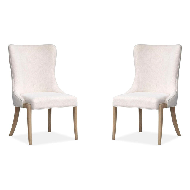 Salt Life Home Sunset Cove Sanibel Brown Upholstered Host Chair Two Pack