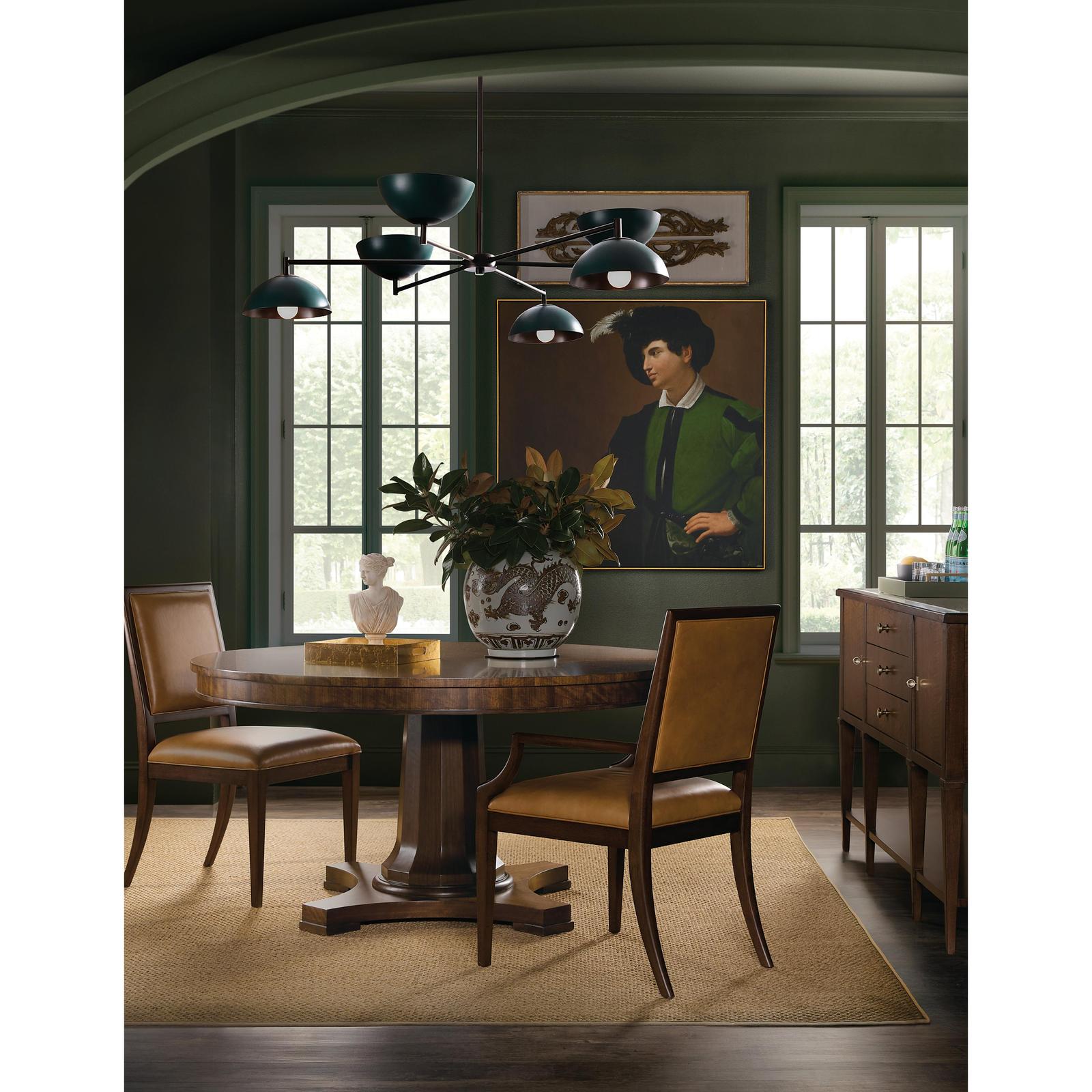 Hooker Furniture Archives Leather Side Chair