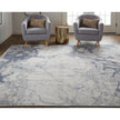 Feizy Laina 39G8F Transitional Abstract in Ivory/Blue
