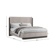 Magnussen Home Keaton Black Upholstered Panel Bed