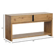 Magnussen Home Ripley Rustic Caramel And Dark Bronze Rectangular Sofa Table