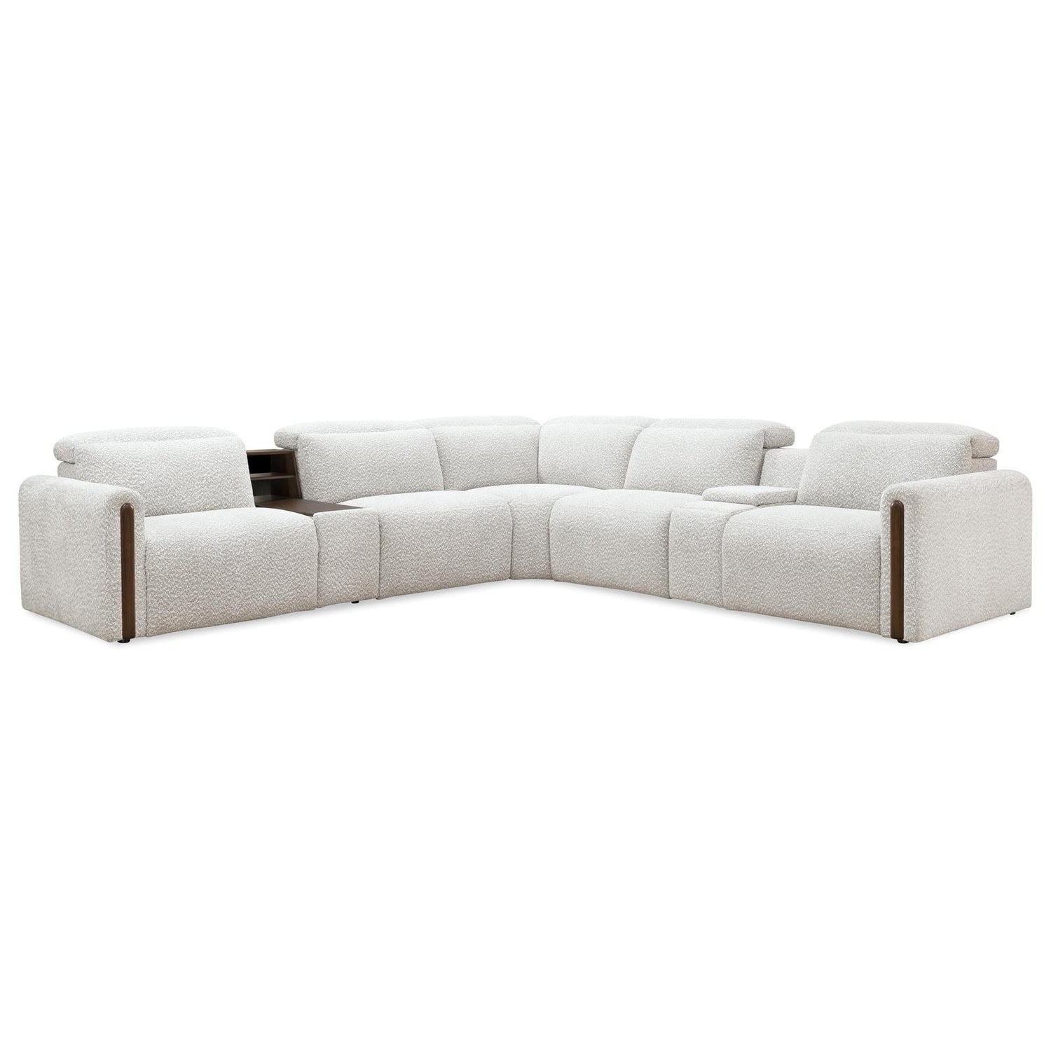 Hooker Furniture Anaheim Seven-Piece Power Sectional