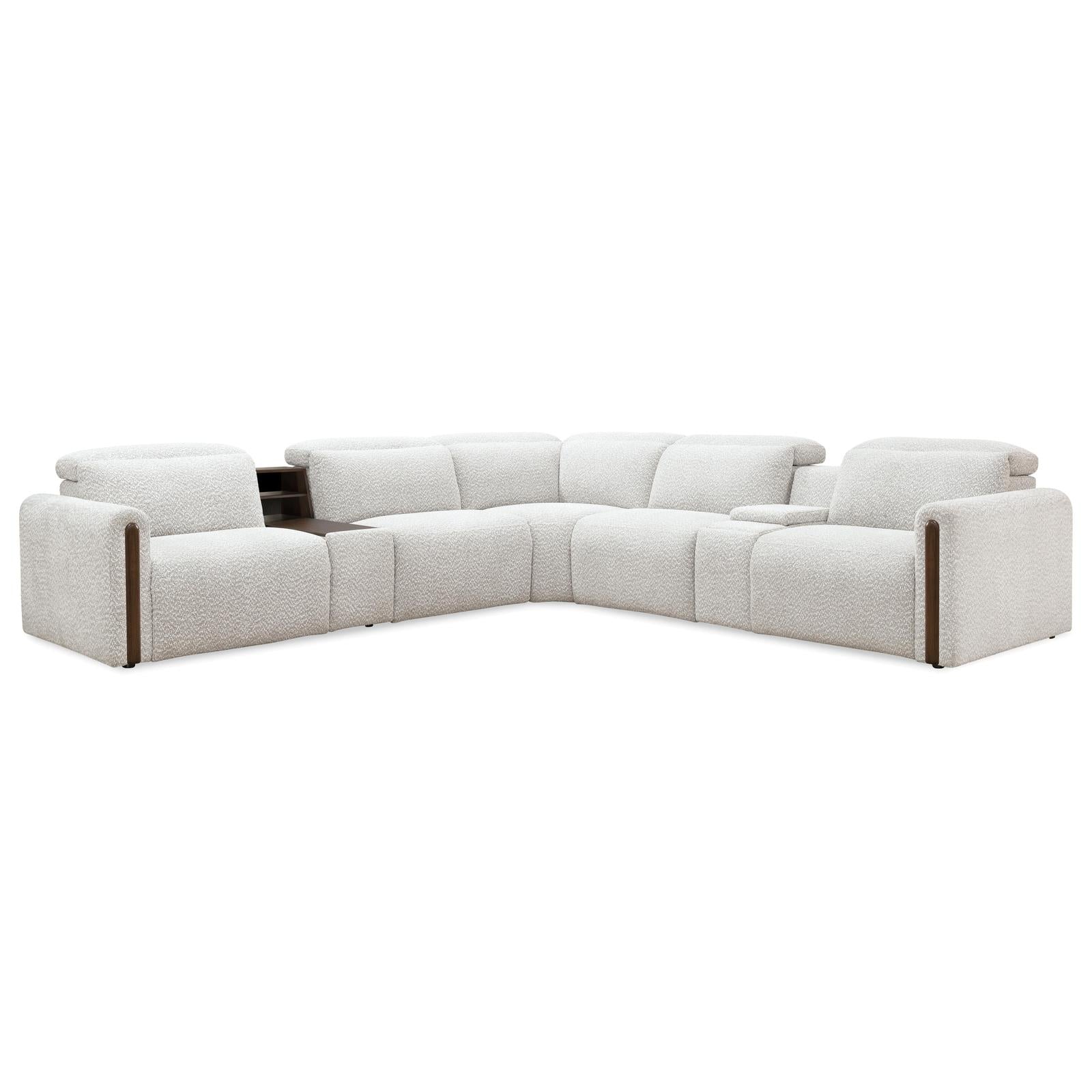 Hooker Furniture Anaheim Seven-Piece Power Sectional