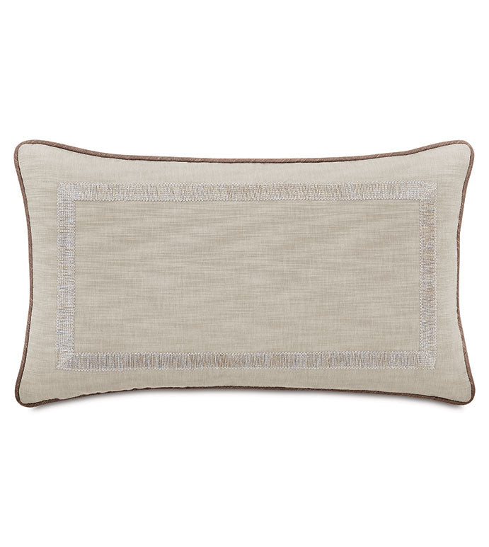 Eastern Accents Emmeline Mitered Gimp Decorative Pillow