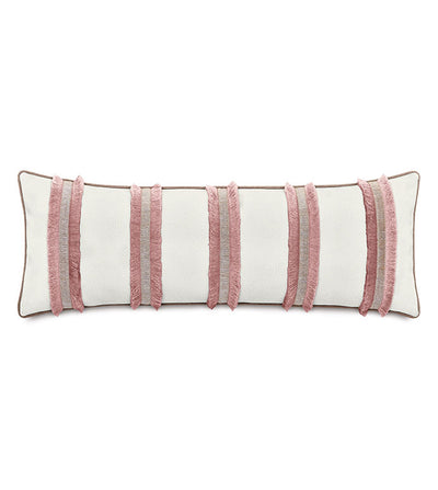 Eastern Accents Emmeline Pink Fringe Decorative Pillow