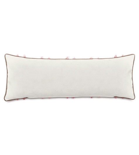 Eastern Accents Emmeline Pink Fringe Decorative Pillow