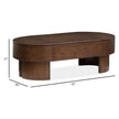 Magnussen Home Holloway Toasted Almond Oval Lift Top Cocktail Table