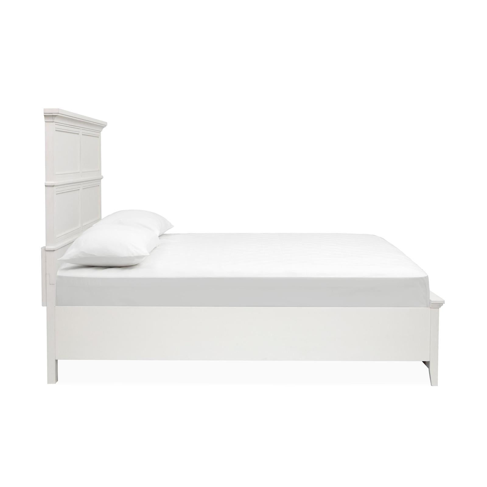 Magnussen Home Juniper Hill Whisper White California King Panel Storage Bed