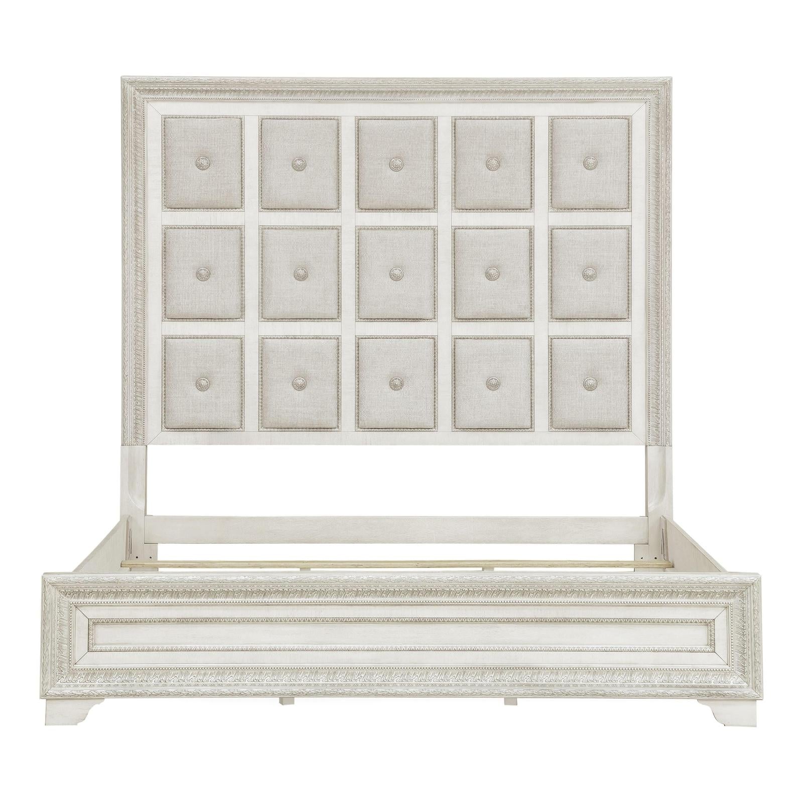 Pulaski Furniture Camila Creamy White Upholstered Bed